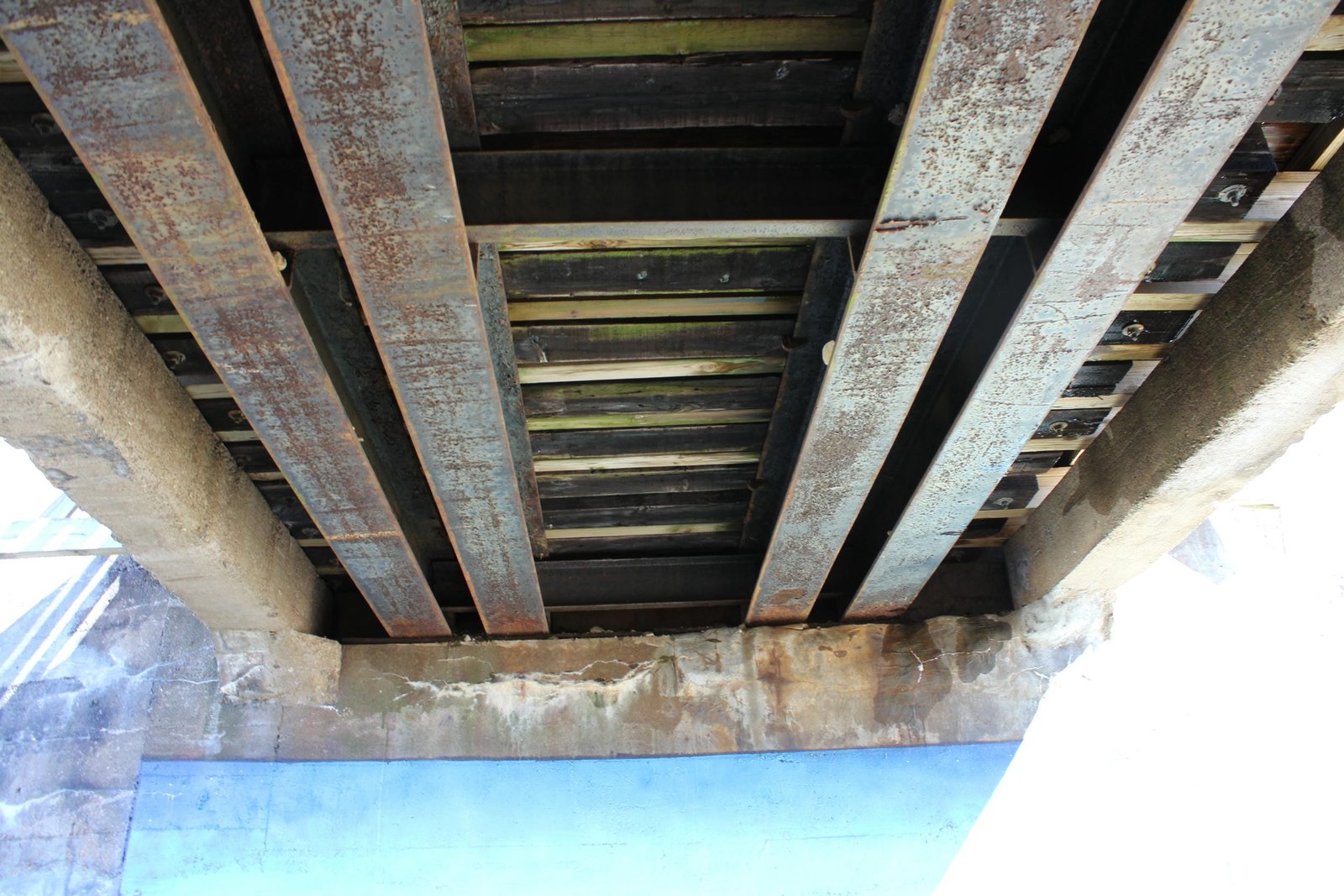 Under bridge